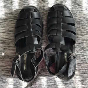 Black Platform Sandals